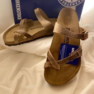 Birkenstock Mayari Tobacco Brown Sandals 8, NIB!